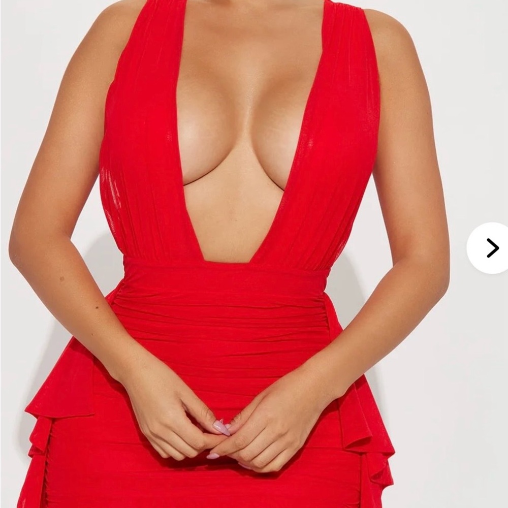 Fashion Nova Bold Red Mini Dress